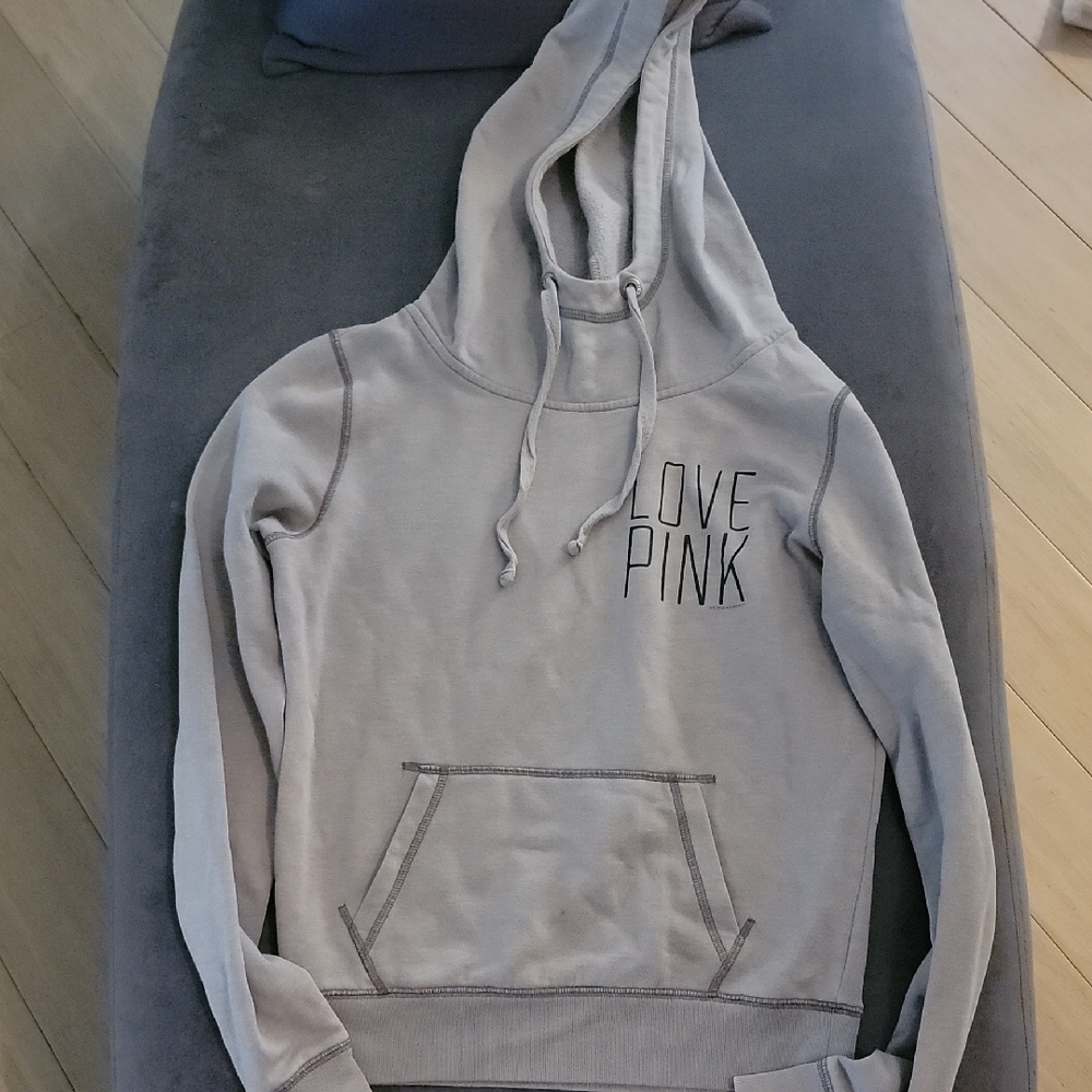 PINK Victoria's Secret Gray Hoodie. Size XS.